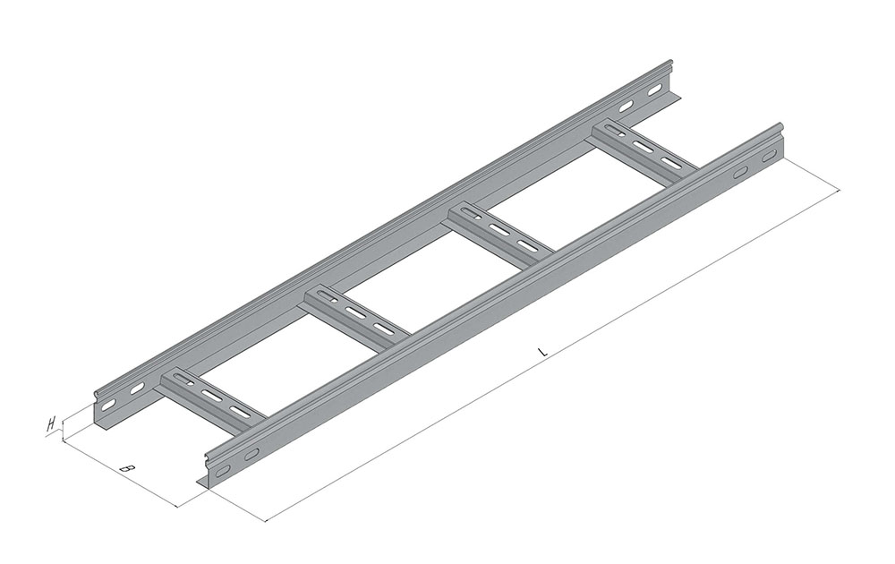 Кабельные лотки 60x300x6000 мм